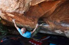 Bouldering in Hueco Tanks on 11/02/2018 with Blue Lizard Climbing and Yoga

Filename: SRM_20181102_1502070.jpg
Aperture: f/4.0
Shutter Speed: 1/320
Body: Canon EOS-1D Mark II
Lens: Canon EF 16-35mm f/2.8 L