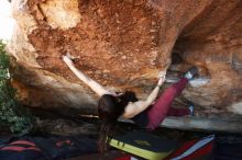 Bouldering in Hueco Tanks on 11/02/2018 with Blue Lizard Climbing and Yoga

Filename: SRM_20181102_1504260.jpg
Aperture: f/4.0
Shutter Speed: 1/320
Body: Canon EOS-1D Mark II
Lens: Canon EF 16-35mm f/2.8 L