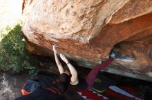 Bouldering in Hueco Tanks on 11/02/2018 with Blue Lizard Climbing and Yoga

Filename: SRM_20181102_1514441.jpg
Aperture: f/4.0
Shutter Speed: 1/400
Body: Canon EOS-1D Mark II
Lens: Canon EF 16-35mm f/2.8 L