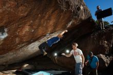 Bouldering in Hueco Tanks on 11/02/2018 with Blue Lizard Climbing and Yoga

Filename: SRM_20181102_1558180.jpg
Aperture: f/9.0
Shutter Speed: 1/250
Body: Canon EOS-1D Mark II
Lens: Canon EF 16-35mm f/2.8 L