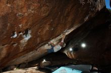 Bouldering in Hueco Tanks on 11/02/2018 with Blue Lizard Climbing and Yoga

Filename: SRM_20181102_1601460.jpg
Aperture: f/9.0
Shutter Speed: 1/250
Body: Canon EOS-1D Mark II
Lens: Canon EF 16-35mm f/2.8 L