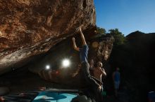 Bouldering in Hueco Tanks on 11/02/2018 with Blue Lizard Climbing and Yoga

Filename: SRM_20181102_1650360.jpg
Aperture: f/9.0
Shutter Speed: 1/250
Body: Canon EOS-1D Mark II
Lens: Canon EF 16-35mm f/2.8 L