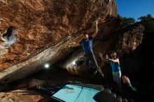 Bouldering in Hueco Tanks on 11/02/2018 with Blue Lizard Climbing and Yoga

Filename: SRM_20181102_1702040.jpg
Aperture: f/9.0
Shutter Speed: 1/250
Body: Canon EOS-1D Mark II
Lens: Canon EF 16-35mm f/2.8 L