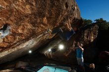 Bouldering in Hueco Tanks on 11/02/2018 with Blue Lizard Climbing and Yoga

Filename: SRM_20181102_1702090.jpg
Aperture: f/9.0
Shutter Speed: 1/250
Body: Canon EOS-1D Mark II
Lens: Canon EF 16-35mm f/2.8 L