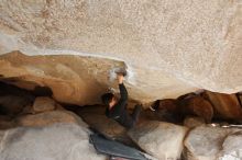 Bouldering in Hueco Tanks on 11/03/2018 with Blue Lizard Climbing and Yoga

Filename: SRM_20181103_0934471.jpg
Aperture: f/5.6
Shutter Speed: 1/400
Body: Canon EOS-1D Mark II
Lens: Canon EF 16-35mm f/2.8 L