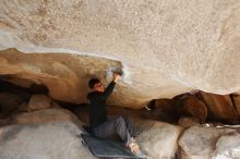 Bouldering in Hueco Tanks on 11/03/2018 with Blue Lizard Climbing and Yoga

Filename: SRM_20181103_0934480.jpg
Aperture: f/5.6
Shutter Speed: 1/500
Body: Canon EOS-1D Mark II
Lens: Canon EF 16-35mm f/2.8 L