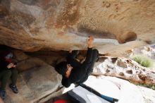 Bouldering in Hueco Tanks on 11/03/2018 with Blue Lizard Climbing and Yoga

Filename: SRM_20181103_0935460.jpg
Aperture: f/5.6
Shutter Speed: 1/500
Body: Canon EOS-1D Mark II
Lens: Canon EF 16-35mm f/2.8 L