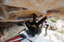 Bouldering in Hueco Tanks on 11/03/2018 with Blue Lizard Climbing and Yoga

Filename: SRM_20181103_0936060.jpg
Aperture: f/5.6
Shutter Speed: 1/320
Body: Canon EOS-1D Mark II
Lens: Canon EF 16-35mm f/2.8 L
