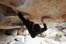 Bouldering in Hueco Tanks on 11/03/2018 with Blue Lizard Climbing and Yoga

Filename: SRM_20181103_0936160.jpg
Aperture: f/5.6
Shutter Speed: 1/320
Body: Canon EOS-1D Mark II
Lens: Canon EF 16-35mm f/2.8 L