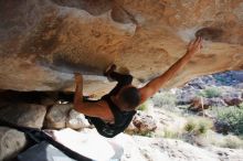 Bouldering in Hueco Tanks on 11/03/2018 with Blue Lizard Climbing and Yoga

Filename: SRM_20181103_0943311.jpg
Aperture: f/5.6
Shutter Speed: 1/500
Body: Canon EOS-1D Mark II
Lens: Canon EF 16-35mm f/2.8 L