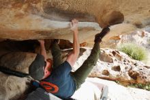 Bouldering in Hueco Tanks on 11/03/2018 with Blue Lizard Climbing and Yoga

Filename: SRM_20181103_0954590.jpg
Aperture: f/5.6
Shutter Speed: 1/640
Body: Canon EOS-1D Mark II
Lens: Canon EF 16-35mm f/2.8 L