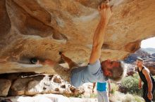 Bouldering in Hueco Tanks on 11/03/2018 with Blue Lizard Climbing and Yoga

Filename: SRM_20181103_0957360.jpg
Aperture: f/5.6
Shutter Speed: 1/500
Body: Canon EOS-1D Mark II
Lens: Canon EF 16-35mm f/2.8 L