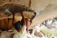 Bouldering in Hueco Tanks on 11/03/2018 with Blue Lizard Climbing and Yoga

Filename: SRM_20181103_1000211.jpg
Aperture: f/4.0
Shutter Speed: 1/640
Body: Canon EOS-1D Mark II
Lens: Canon EF 50mm f/1.8 II