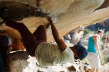 Bouldering in Hueco Tanks on 11/03/2018 with Blue Lizard Climbing and Yoga

Filename: SRM_20181103_1000360.jpg
Aperture: f/4.0
Shutter Speed: 1/1000
Body: Canon EOS-1D Mark II
Lens: Canon EF 50mm f/1.8 II