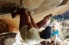 Bouldering in Hueco Tanks on 11/03/2018 with Blue Lizard Climbing and Yoga

Filename: SRM_20181103_1000400.jpg
Aperture: f/4.0
Shutter Speed: 1/1000
Body: Canon EOS-1D Mark II
Lens: Canon EF 50mm f/1.8 II