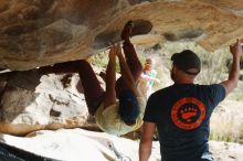 Bouldering in Hueco Tanks on 11/03/2018 with Blue Lizard Climbing and Yoga

Filename: SRM_20181103_1001360.jpg
Aperture: f/4.0
Shutter Speed: 1/1600
Body: Canon EOS-1D Mark II
Lens: Canon EF 50mm f/1.8 II