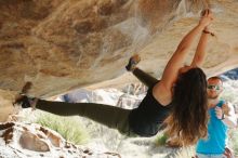 Bouldering in Hueco Tanks on 11/03/2018 with Blue Lizard Climbing and Yoga

Filename: SRM_20181103_1005100.jpg
Aperture: f/4.0
Shutter Speed: 1/800
Body: Canon EOS-1D Mark II
Lens: Canon EF 50mm f/1.8 II