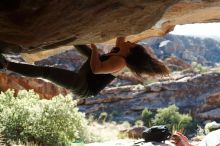 Bouldering in Hueco Tanks on 11/03/2018 with Blue Lizard Climbing and Yoga

Filename: SRM_20181103_1006350.jpg
Aperture: f/4.0
Shutter Speed: 1/800
Body: Canon EOS-1D Mark II
Lens: Canon EF 50mm f/1.8 II