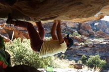Bouldering in Hueco Tanks on 11/03/2018 with Blue Lizard Climbing and Yoga

Filename: SRM_20181103_1008201.jpg
Aperture: f/5.6
Shutter Speed: 1/400
Body: Canon EOS-1D Mark II
Lens: Canon EF 50mm f/1.8 II