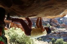 Bouldering in Hueco Tanks on 11/03/2018 with Blue Lizard Climbing and Yoga

Filename: SRM_20181103_1008230.jpg
Aperture: f/5.6
Shutter Speed: 1/400
Body: Canon EOS-1D Mark II
Lens: Canon EF 50mm f/1.8 II