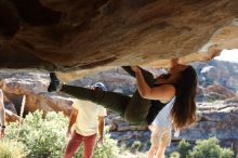 Bouldering in Hueco Tanks on 11/03/2018 with Blue Lizard Climbing and Yoga

Filename: SRM_20181103_1010260.jpg
Aperture: f/5.6
Shutter Speed: 1/320
Body: Canon EOS-1D Mark II
Lens: Canon EF 50mm f/1.8 II