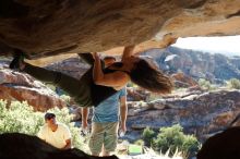 Bouldering in Hueco Tanks on 11/03/2018 with Blue Lizard Climbing and Yoga

Filename: SRM_20181103_1010570.jpg
Aperture: f/5.6
Shutter Speed: 1/400
Body: Canon EOS-1D Mark II
Lens: Canon EF 50mm f/1.8 II