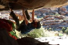 Bouldering in Hueco Tanks on 11/03/2018 with Blue Lizard Climbing and Yoga

Filename: SRM_20181103_1014220.jpg
Aperture: f/5.6
Shutter Speed: 1/320
Body: Canon EOS-1D Mark II
Lens: Canon EF 50mm f/1.8 II