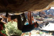 Bouldering in Hueco Tanks on 11/03/2018 with Blue Lizard Climbing and Yoga

Filename: SRM_20181103_1014381.jpg
Aperture: f/5.6
Shutter Speed: 1/400
Body: Canon EOS-1D Mark II
Lens: Canon EF 50mm f/1.8 II