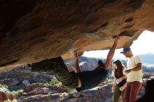 Bouldering in Hueco Tanks on 11/03/2018 with Blue Lizard Climbing and Yoga

Filename: SRM_20181103_1014500.jpg
Aperture: f/5.6
Shutter Speed: 1/500
Body: Canon EOS-1D Mark II
Lens: Canon EF 50mm f/1.8 II