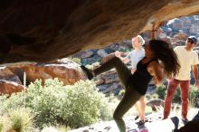 Bouldering in Hueco Tanks on 11/03/2018 with Blue Lizard Climbing and Yoga

Filename: SRM_20181103_1023042.jpg
Aperture: f/5.6
Shutter Speed: 1/320
Body: Canon EOS-1D Mark II
Lens: Canon EF 50mm f/1.8 II
