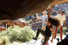 Bouldering in Hueco Tanks on 11/03/2018 with Blue Lizard Climbing and Yoga

Filename: SRM_20181103_1023043.jpg
Aperture: f/5.6
Shutter Speed: 1/400
Body: Canon EOS-1D Mark II
Lens: Canon EF 50mm f/1.8 II