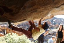 Bouldering in Hueco Tanks on 11/03/2018 with Blue Lizard Climbing and Yoga

Filename: SRM_20181103_1025210.jpg
Aperture: f/5.6
Shutter Speed: 1/250
Body: Canon EOS-1D Mark II
Lens: Canon EF 50mm f/1.8 II