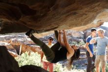 Bouldering in Hueco Tanks on 11/03/2018 with Blue Lizard Climbing and Yoga

Filename: SRM_20181103_1029590.jpg
Aperture: f/5.6
Shutter Speed: 1/250
Body: Canon EOS-1D Mark II
Lens: Canon EF 50mm f/1.8 II