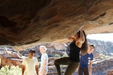 Bouldering in Hueco Tanks on 11/03/2018 with Blue Lizard Climbing and Yoga

Filename: SRM_20181103_1030070.jpg
Aperture: f/5.6
Shutter Speed: 1/250
Body: Canon EOS-1D Mark II
Lens: Canon EF 50mm f/1.8 II