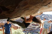 Bouldering in Hueco Tanks on 11/03/2018 with Blue Lizard Climbing and Yoga

Filename: SRM_20181103_1030581.jpg
Aperture: f/5.6
Shutter Speed: 1/500
Body: Canon EOS-1D Mark II
Lens: Canon EF 50mm f/1.8 II