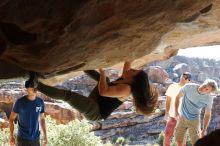 Bouldering in Hueco Tanks on 11/03/2018 with Blue Lizard Climbing and Yoga

Filename: SRM_20181103_1030591.jpg
Aperture: f/5.6
Shutter Speed: 1/500
Body: Canon EOS-1D Mark II
Lens: Canon EF 50mm f/1.8 II