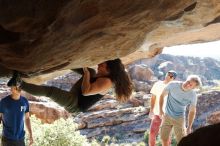 Bouldering in Hueco Tanks on 11/03/2018 with Blue Lizard Climbing and Yoga

Filename: SRM_20181103_1030592.jpg
Aperture: f/5.6
Shutter Speed: 1/500
Body: Canon EOS-1D Mark II
Lens: Canon EF 50mm f/1.8 II