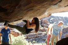 Bouldering in Hueco Tanks on 11/03/2018 with Blue Lizard Climbing and Yoga

Filename: SRM_20181103_1031000.jpg
Aperture: f/5.6
Shutter Speed: 1/500
Body: Canon EOS-1D Mark II
Lens: Canon EF 50mm f/1.8 II