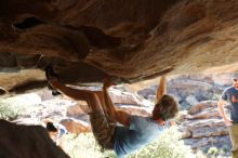 Bouldering in Hueco Tanks on 11/03/2018 with Blue Lizard Climbing and Yoga

Filename: SRM_20181103_1032361.jpg
Aperture: f/5.6
Shutter Speed: 1/320
Body: Canon EOS-1D Mark II
Lens: Canon EF 50mm f/1.8 II