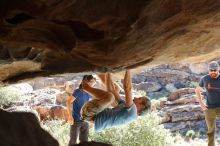 Bouldering in Hueco Tanks on 11/03/2018 with Blue Lizard Climbing and Yoga

Filename: SRM_20181103_1032440.jpg
Aperture: f/5.6
Shutter Speed: 1/400
Body: Canon EOS-1D Mark II
Lens: Canon EF 50mm f/1.8 II