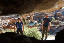 Bouldering in Hueco Tanks on 11/03/2018 with Blue Lizard Climbing and Yoga

Filename: SRM_20181103_1034250.jpg
Aperture: f/5.6
Shutter Speed: 1/800
Body: Canon EOS-1D Mark II
Lens: Canon EF 50mm f/1.8 II