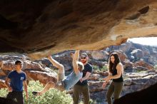 Bouldering in Hueco Tanks on 11/03/2018 with Blue Lizard Climbing and Yoga

Filename: SRM_20181103_1034380.jpg
Aperture: f/5.6
Shutter Speed: 1/800
Body: Canon EOS-1D Mark II
Lens: Canon EF 50mm f/1.8 II