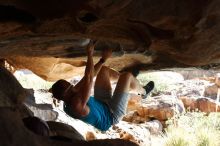 Bouldering in Hueco Tanks on 11/03/2018 with Blue Lizard Climbing and Yoga

Filename: SRM_20181103_1036531.jpg
Aperture: f/5.6
Shutter Speed: 1/400
Body: Canon EOS-1D Mark II
Lens: Canon EF 50mm f/1.8 II