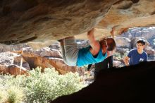 Bouldering in Hueco Tanks on 11/03/2018 with Blue Lizard Climbing and Yoga

Filename: SRM_20181103_1037220.jpg
Aperture: f/5.6
Shutter Speed: 1/500
Body: Canon EOS-1D Mark II
Lens: Canon EF 50mm f/1.8 II