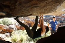Bouldering in Hueco Tanks on 11/03/2018 with Blue Lizard Climbing and Yoga

Filename: SRM_20181103_1037560.jpg
Aperture: f/5.6
Shutter Speed: 1/500
Body: Canon EOS-1D Mark II
Lens: Canon EF 50mm f/1.8 II