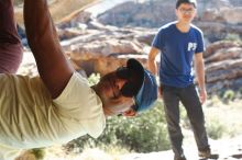 Bouldering in Hueco Tanks on 11/03/2018 with Blue Lizard Climbing and Yoga

Filename: SRM_20181103_1039180.jpg
Aperture: f/5.6
Shutter Speed: 1/500
Body: Canon EOS-1D Mark II
Lens: Canon EF 50mm f/1.8 II