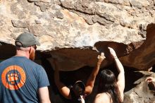 Bouldering in Hueco Tanks on 11/03/2018 with Blue Lizard Climbing and Yoga

Filename: SRM_20181103_1041150.jpg
Aperture: f/5.6
Shutter Speed: 1/1000
Body: Canon EOS-1D Mark II
Lens: Canon EF 50mm f/1.8 II