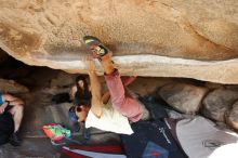 Bouldering in Hueco Tanks on 11/03/2018 with Blue Lizard Climbing and Yoga

Filename: SRM_20181103_1046320.jpg
Aperture: f/5.6
Shutter Speed: 1/400
Body: Canon EOS-1D Mark II
Lens: Canon EF 16-35mm f/2.8 L