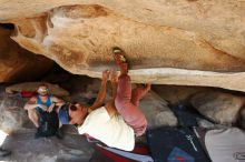 Bouldering in Hueco Tanks on 11/03/2018 with Blue Lizard Climbing and Yoga

Filename: SRM_20181103_1046412.jpg
Aperture: f/5.6
Shutter Speed: 1/500
Body: Canon EOS-1D Mark II
Lens: Canon EF 16-35mm f/2.8 L