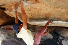 Bouldering in Hueco Tanks on 11/03/2018 with Blue Lizard Climbing and Yoga

Filename: SRM_20181103_1047382.jpg
Aperture: f/5.6
Shutter Speed: 1/500
Body: Canon EOS-1D Mark II
Lens: Canon EF 16-35mm f/2.8 L